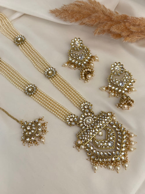 Pearl Kundan Rani Haar