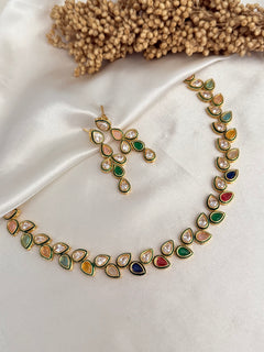 Polki Kundan Choker/necklace Set