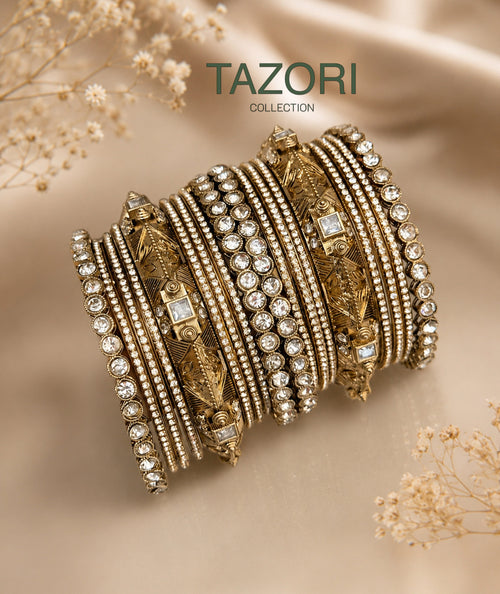 Gold Bangle stack Set