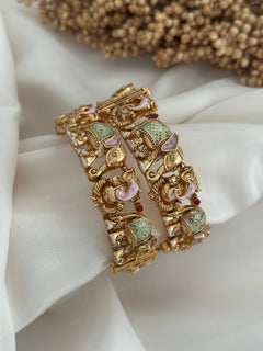 Gold Imitation Kada Set