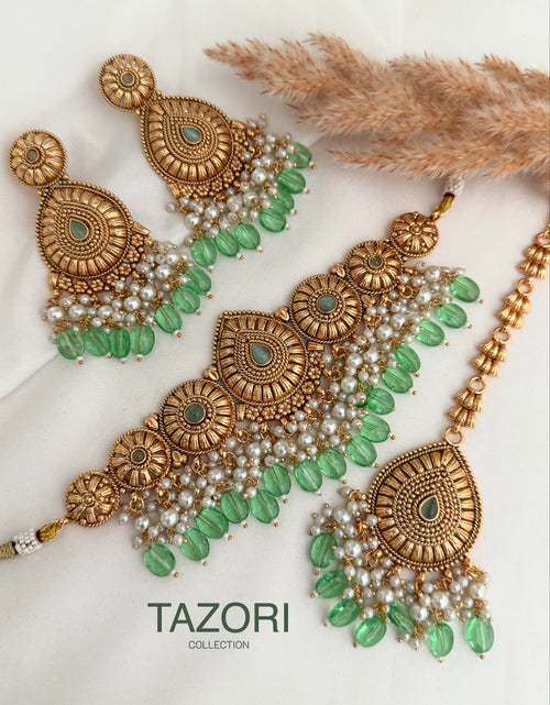 Bhavi Gold Imitation Choker Set