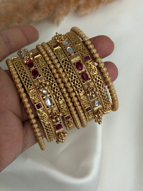 Gold Imitation bangle stack