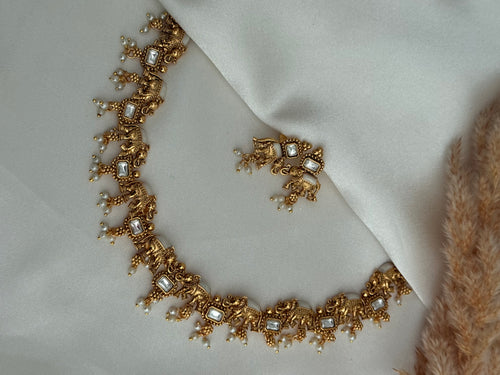 Elephant Antique Necklace Set