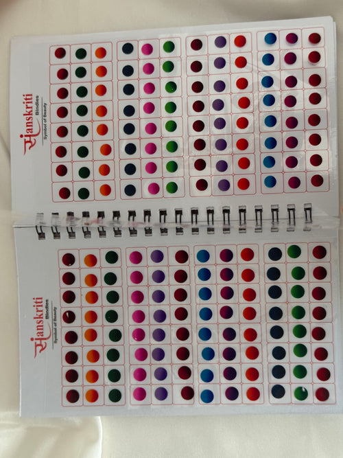 Ombré double shade bindi hook