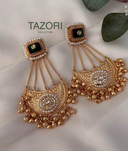 Gold German silver earrings