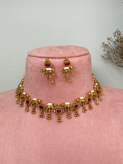 Elephant Antique Necklace Set