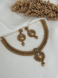 Gold imitation necklace Set