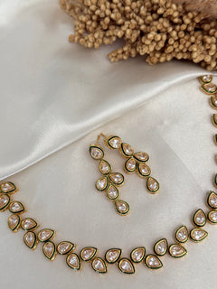Polki Kundan Choker/necklace Set