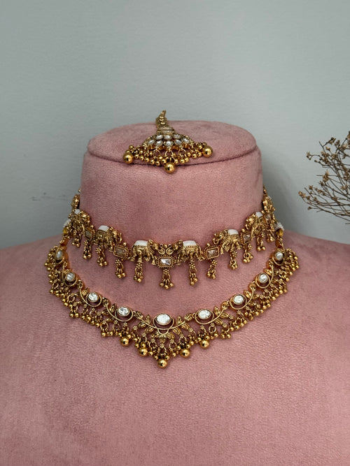 Arpan double necklace set