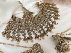 Bridal Gold polki Kundan Necklace Set