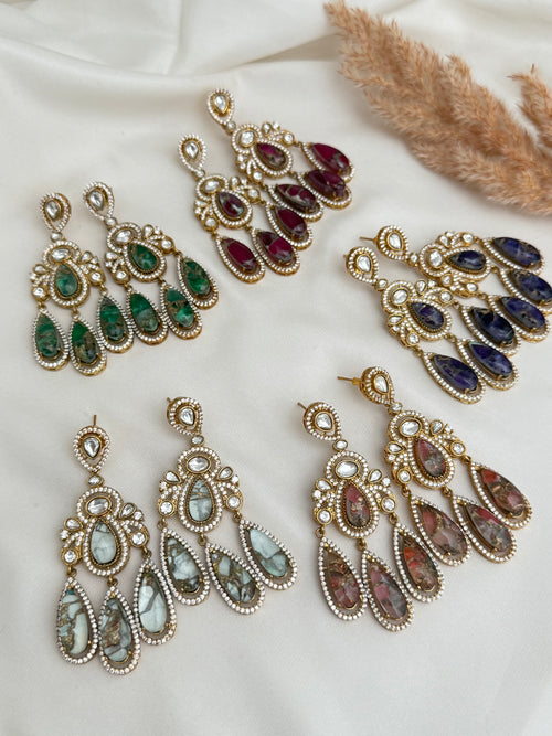 Monalisa fire stone earrings