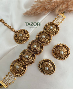 Pearl Gold Choker Set