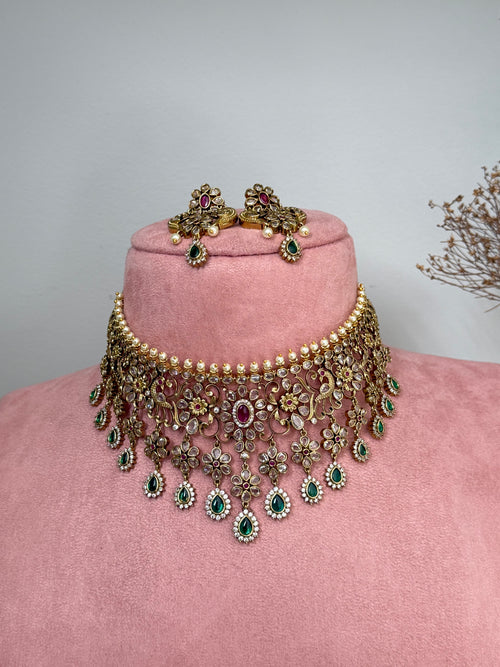 Polki necklace set