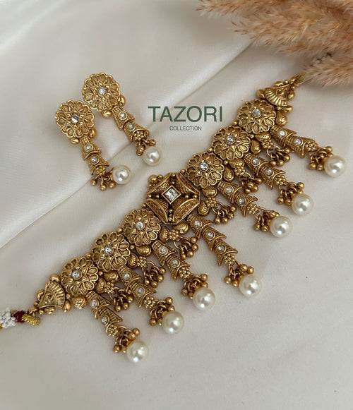 Antique Gold Necklace Set