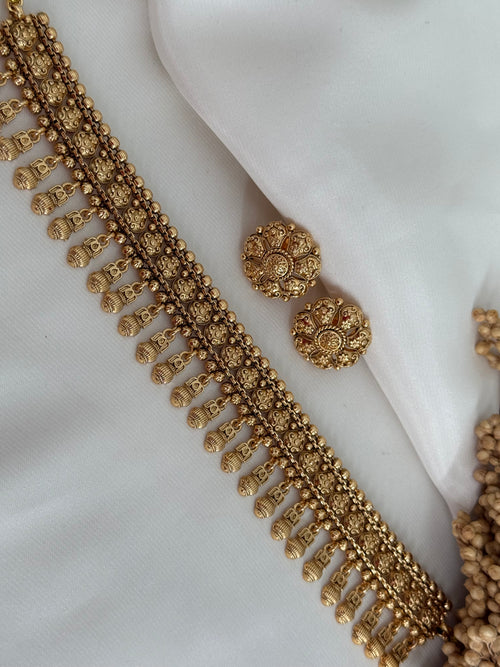Gold imitation choker Set