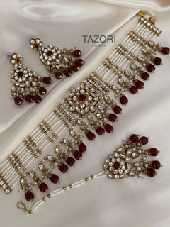 Multicolor Kundan Choker Set