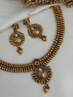 Gold imitation necklace Set