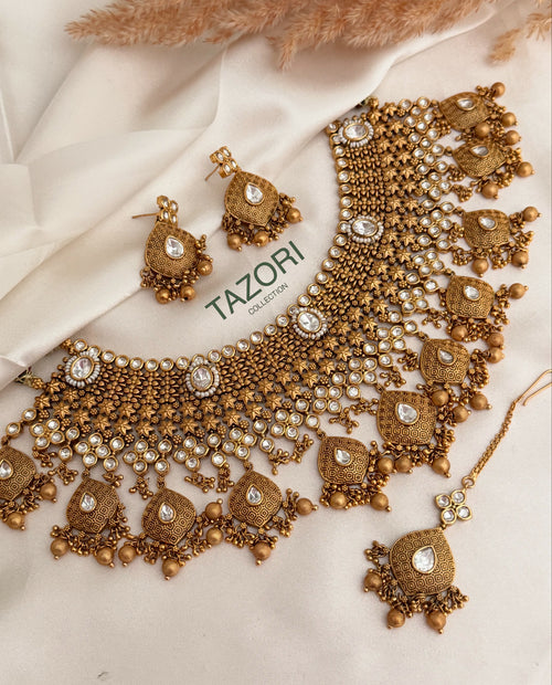 Gold imitation bridal Choker Set