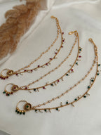 Bridal Maroon Nose Ring