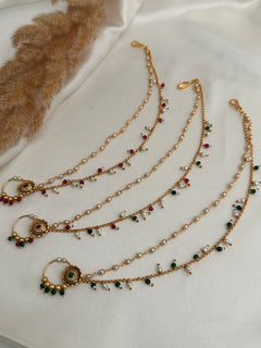 Bridal Maroon Nose Ring