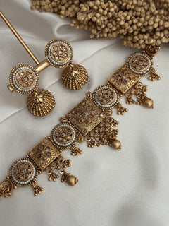 Pearl Gold Necklace Set