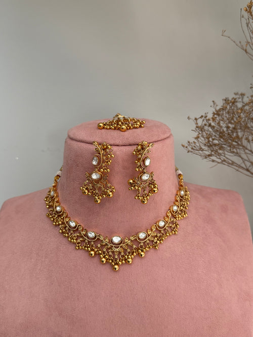 Aarya Gold imitation necklace Set