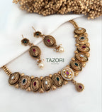 Red & Green Antique Necklace Set