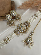 Pearl Kundan Choker Set