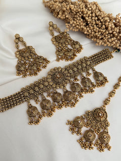 Gold imitation Choker Set