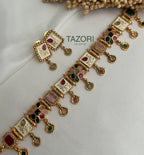 Multicolour Polki Choker Set
