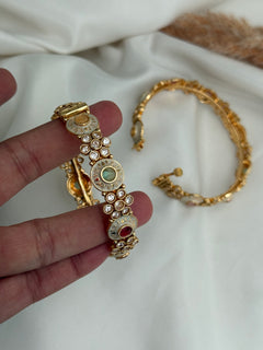 Multicolor screw bangle Set