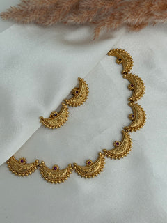 Chand Gold Choker/necklace Set