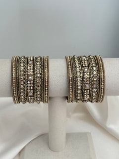 Gold Imitation Polki Kada Set