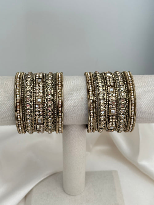 Gold Imitation Polki Kada Set