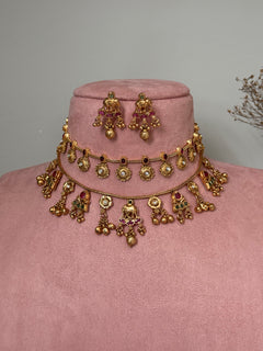 Kudrat Kashmir double Necklace Set