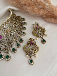 Polki necklace set