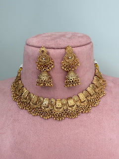 Chahat gold Choker Set