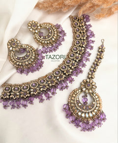 Pearl Polki Necklace Set