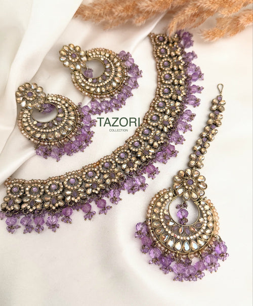 Pearl Polki Necklace Set