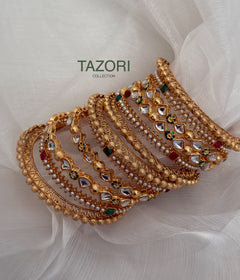 Kundan bangles Set