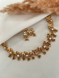 Elephant Antique Necklace Set
