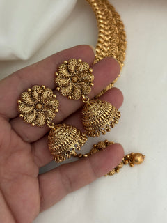 Gold imitation choker Set