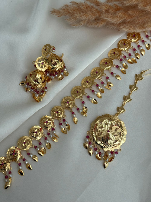 Misha jadau Choker Set