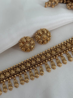 Gold imitation choker Set