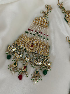 Green Kundan Passa Bridal