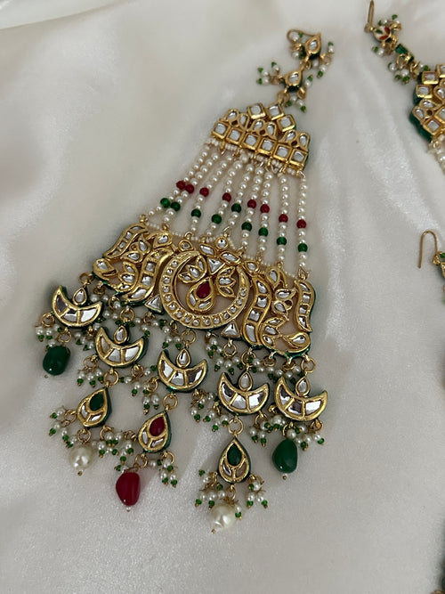 Green Kundan Passa Bridal
