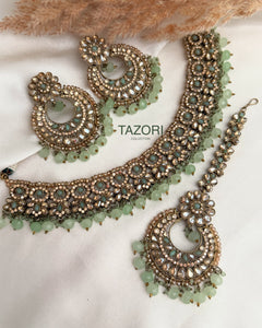 Pearl Polki Necklace Set