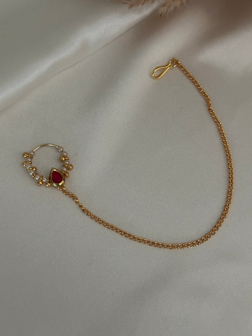 Bridal Pearl Nose Ring