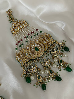 Green Kundan Passa Bridal