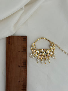 Bridal Tyani kundan Nose Ring